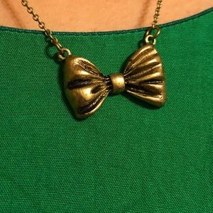 Vintage Bow Necklace